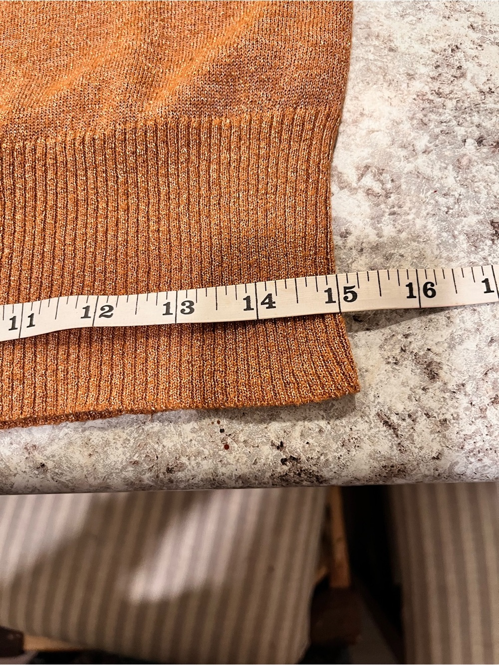 Vintage Original Knitwear By Yoana Baraschi Metallic Bronze Knit Top Size M - Picture 5 of 7